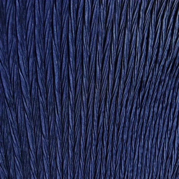 Chicos 2 Lg NWT Crinkle Shine Carbon Blue Jacket MSRP 119.00 Blazer Careerwear - Picture 6 of 16